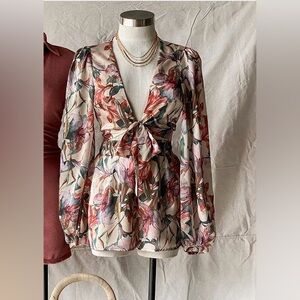 Floral Tie-Front 2 piece set